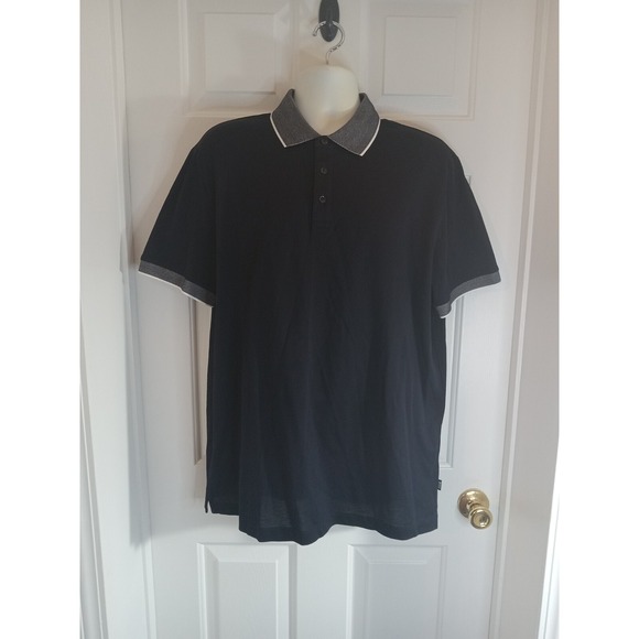 Boss Other - New Hugo BOSS  Polo Mens Dark Blue  Prout 26 Polo Shirt 2xl Boss Spell out